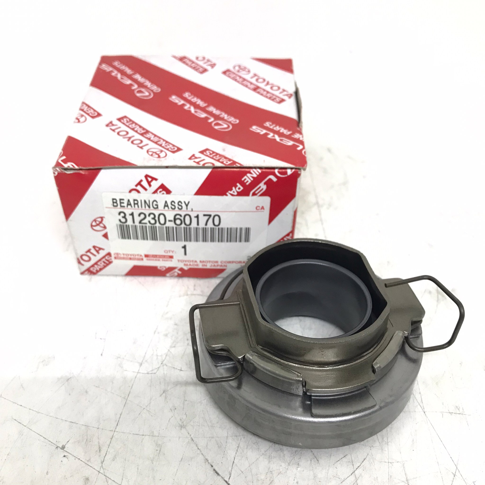 (แท้ศูนย์) ลูกปืนคลัทช์ TOYOTA 1KD / VIGO 3000 / COMMUTER ดีเซล / VIGO SMART โตโยต้า วีโก้ / ตู้คอมมูเตอร์ดีเซลหัวปี๊บ ตัวแรก เบอร์ 31230-60170 ยี่ห้อ TOYOTA (Clutch Bearing)