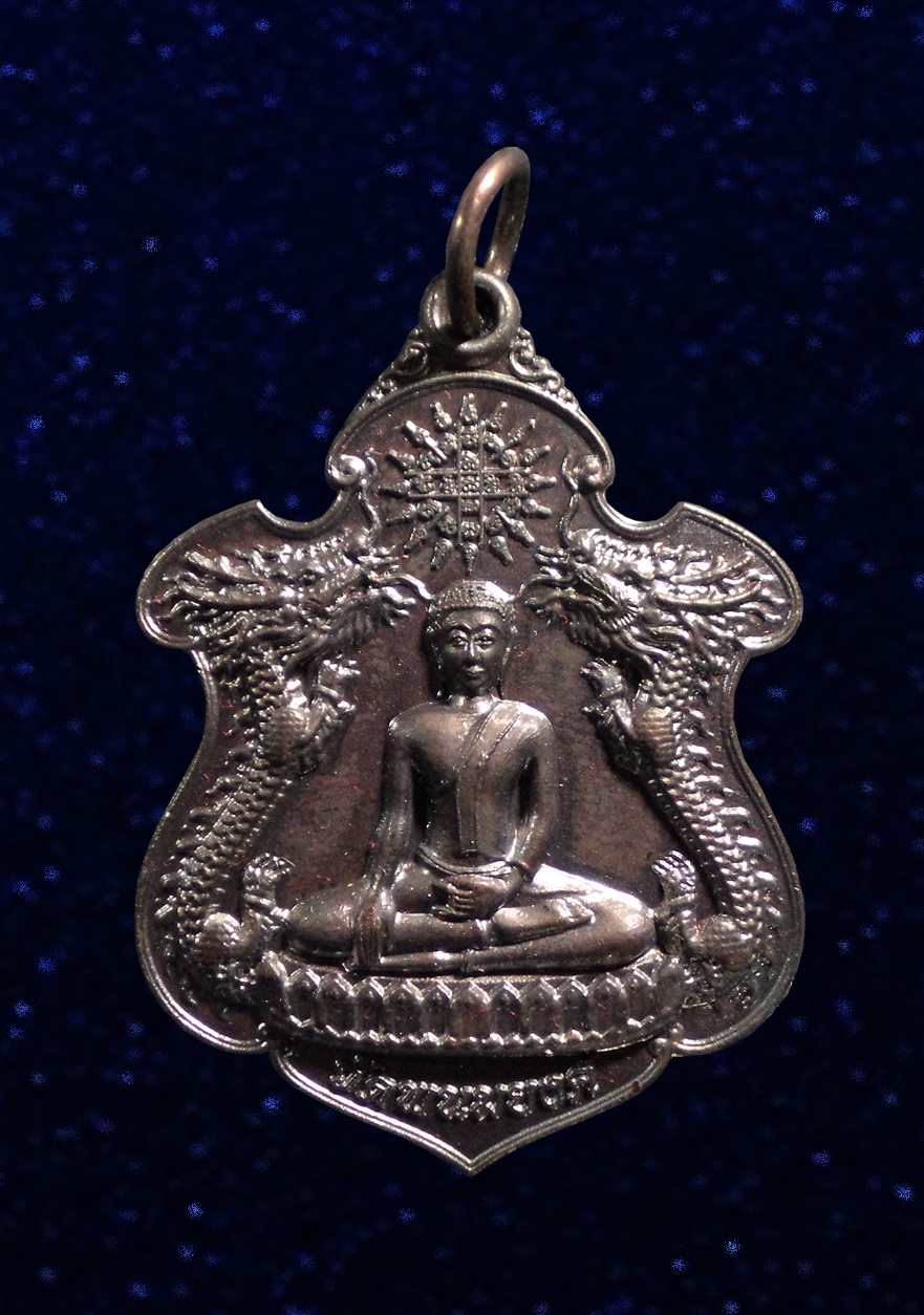 เหรียญมังกรคู่ ฉลองศาลามนต์ธนธรณ์ วัดพนมยงค์ อยุธยา ปี2561