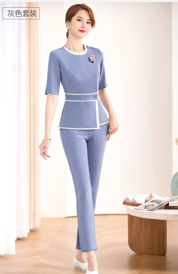 ชุดยูนิฟอร์มคลินิกความงาม ชุดนวดสปา ชุดพนักงานเสริมสวย