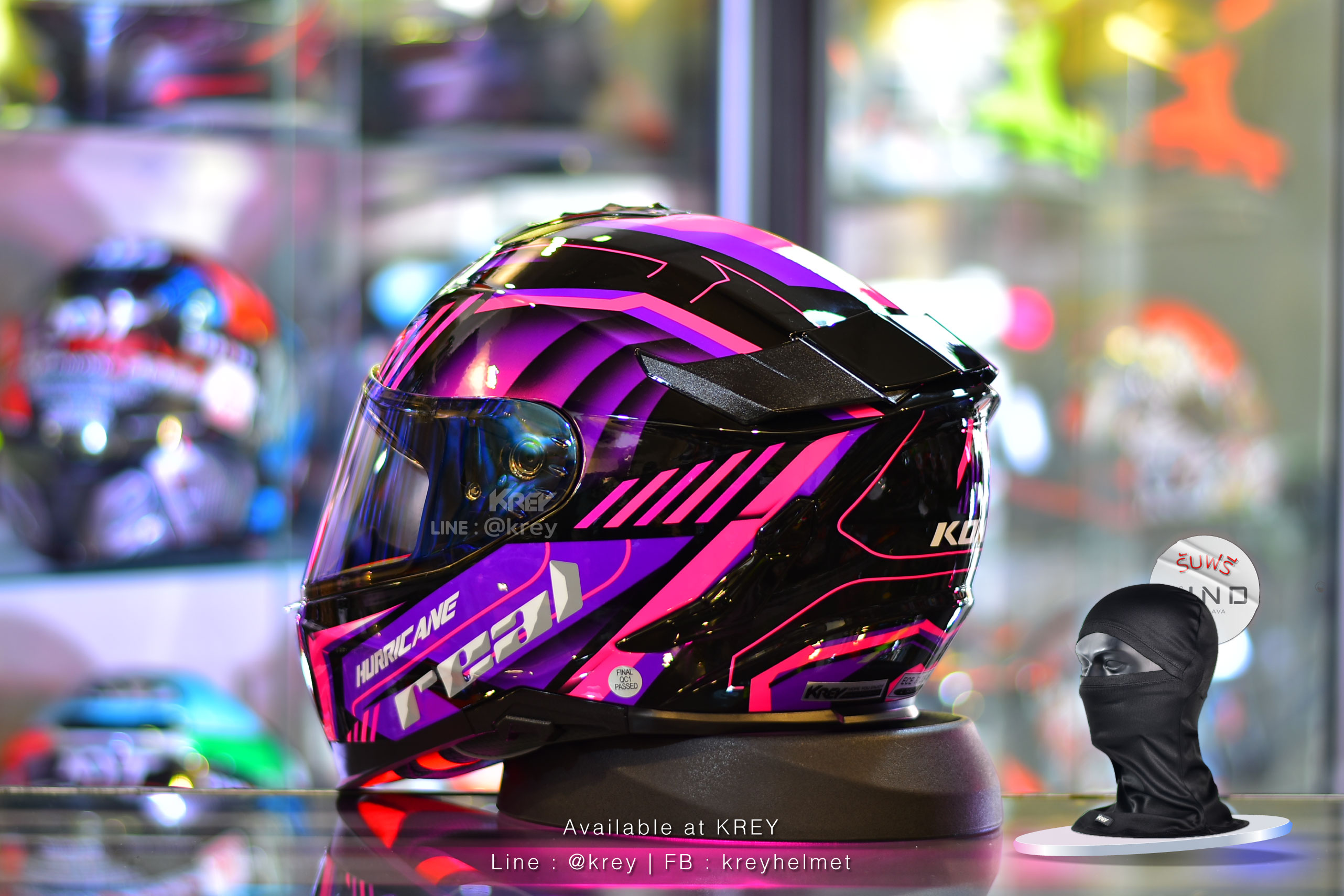 Real model Hurricane Kona Black Pink