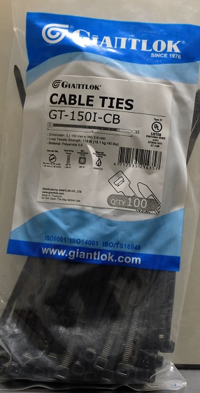 เคเบิ้ลไทร์ Cable Tie "Giantlok" สีดำ