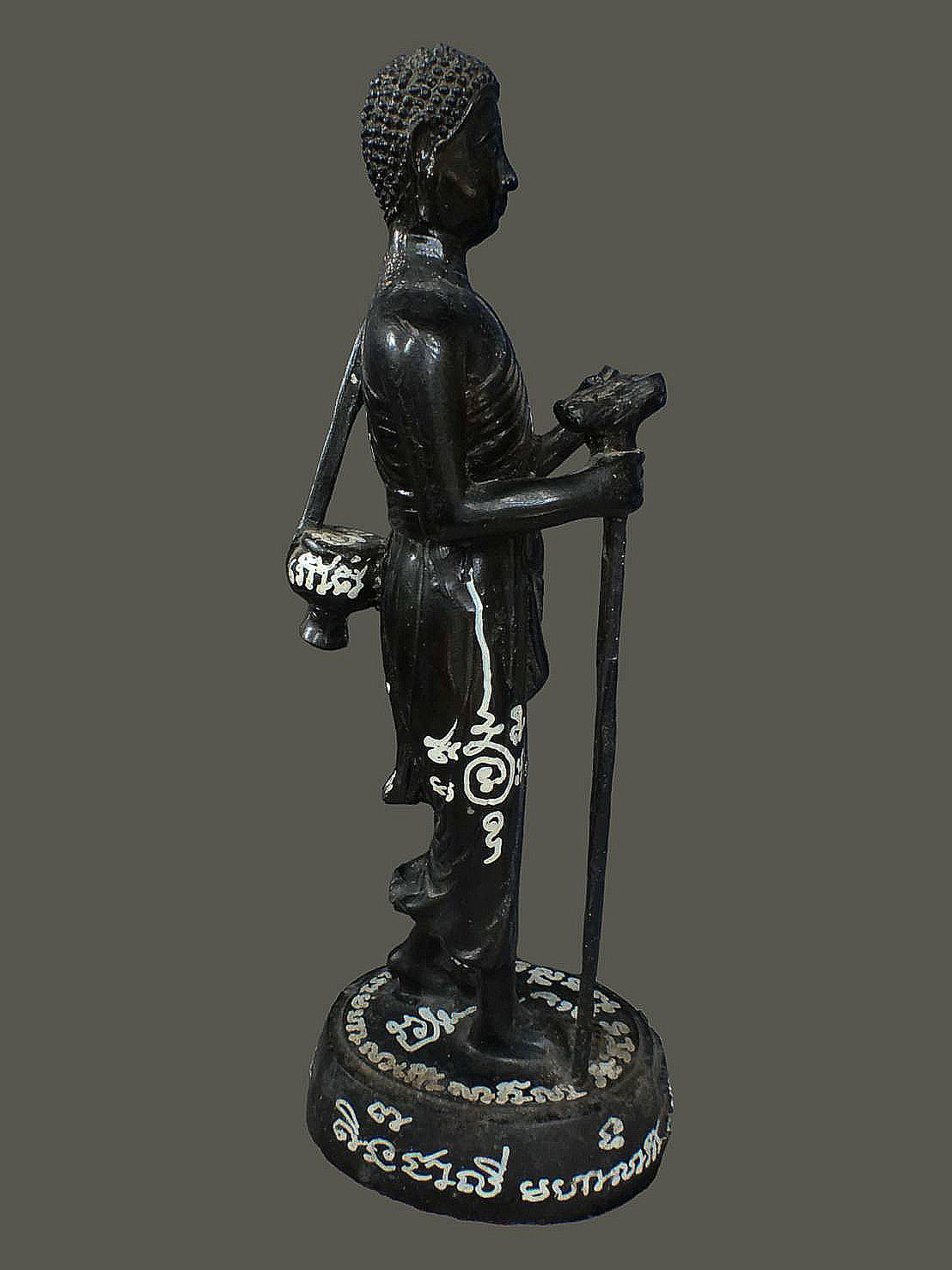 พระบูชา พระสีวลี จารรอบ ฐานยันต์เกราะเพชร เนื้อเรซิ่น ขนาดสูง 10 นิ้ว