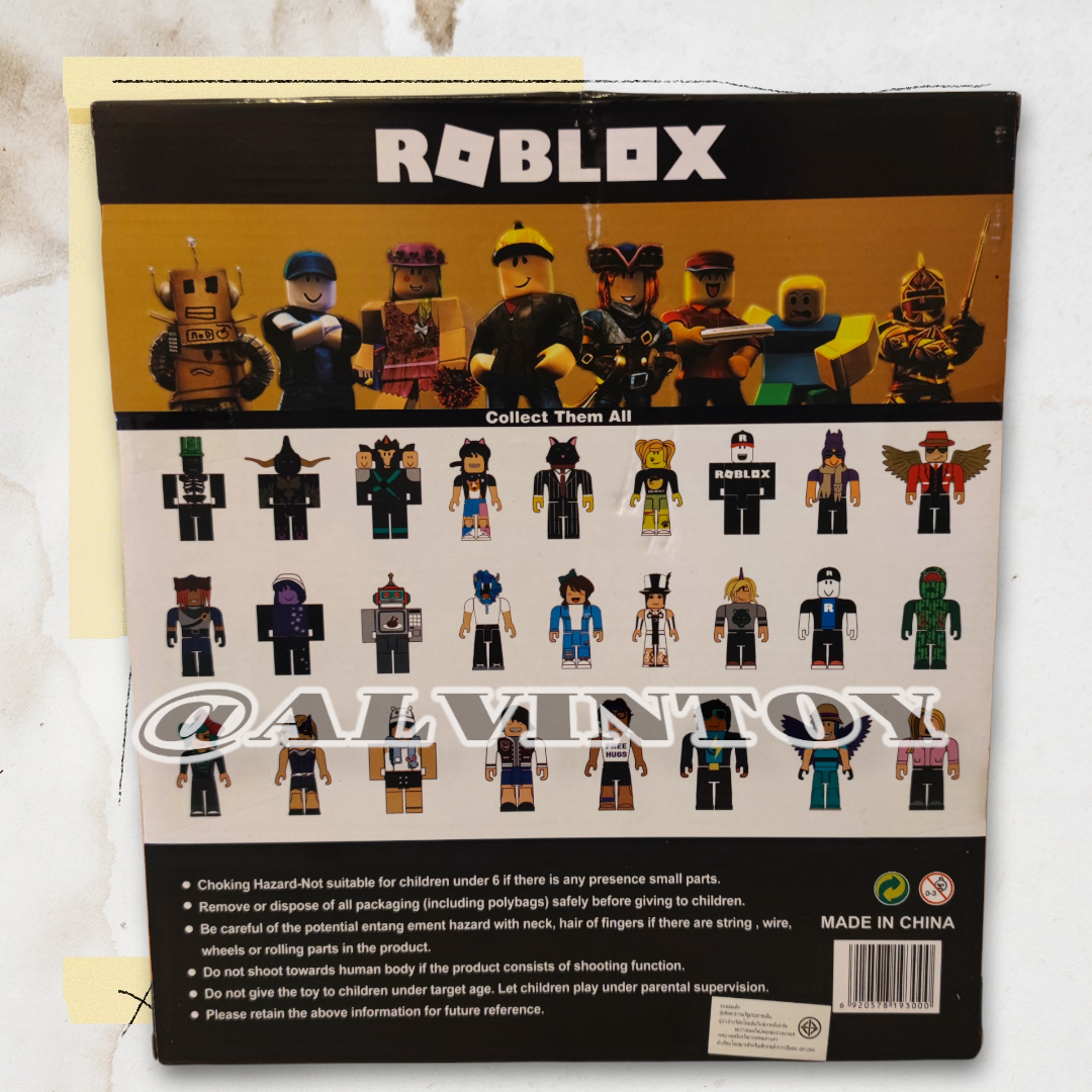 โมเดล ของเล่น Roblox ชุด 12 ตัว พร้อมอุปกรณ์ตกแต่ง