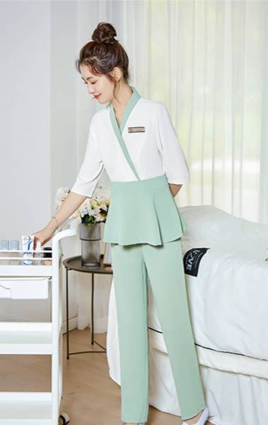 ชุดนวดสปา ชุดคลินิกความงาม ชุดนวดไทยสปา