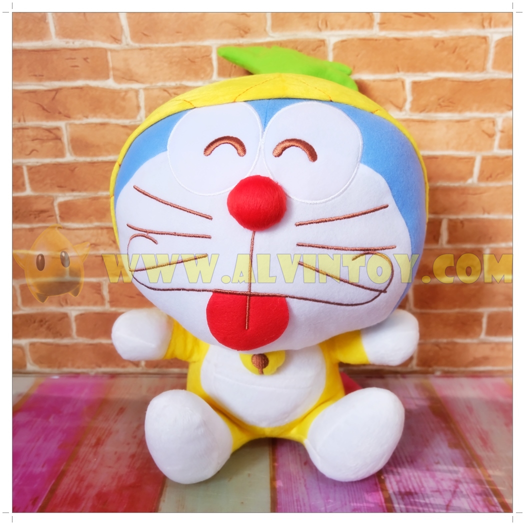 ตุ๊กตา โดราเอม่อน ชุดสับปะรด 12 นิ้ว