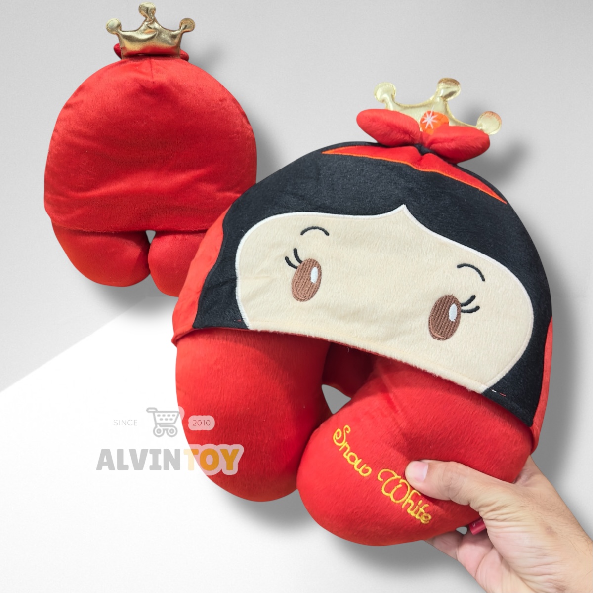 หมอนรองคอตัวยูลายเจ้าหญิง Snow White - สโนว์ไวท์