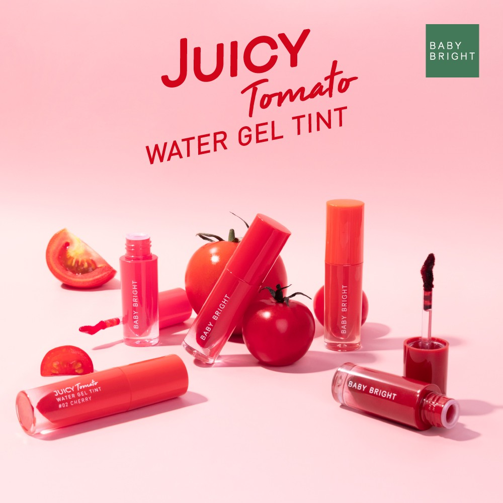 BABY BRIGHT เบบี้ไบร์ท จูซี่โทเมโทวอเตอร์เจลทินท์ (2.5 กรัม) JUICY TOMATO WATER GEL TINT (2.5 G)