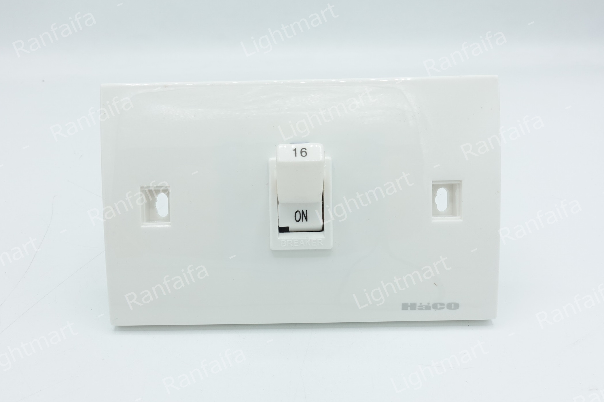 เซฟตี้เบรกเกอร์ (ฝัง) 2P 16-32A HACO (มีไฟ)