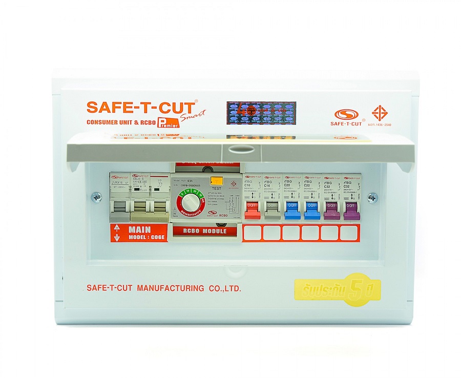 ตู้ RCBO 6 ช่อง Safe-T-Cut