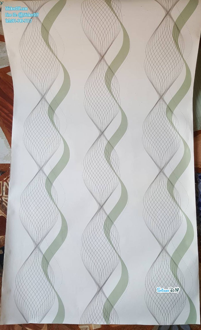 (หน้ากว้าง45cm.xยาว10m.) Wallpaper sticker วอลเปเปอร์แบบกาวในตัว Pattern WP1372