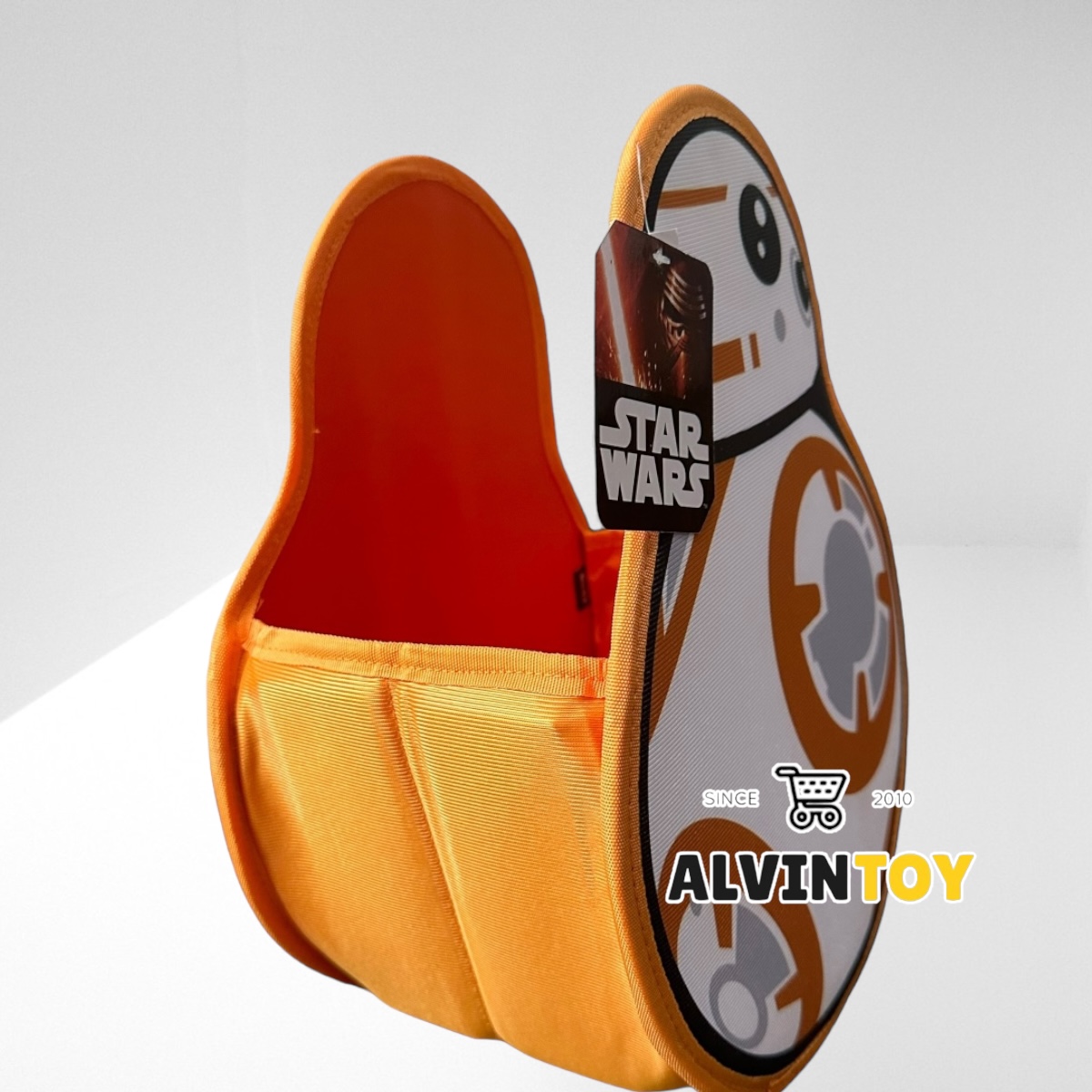 กล่องใส่ของ BB-8 บีบีเอ็จ Star Wars สตาร์วอล์ ขนาดความสูง 32 cm. กว้าง 24 cm. สินค้าลิขสิทธิ์แท้ ผลิตจากผ้าคุณภาพดี
