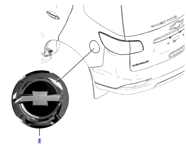 โลโก้ฝาถังน้ำมัน TRAILBLAZER 2013-2020
