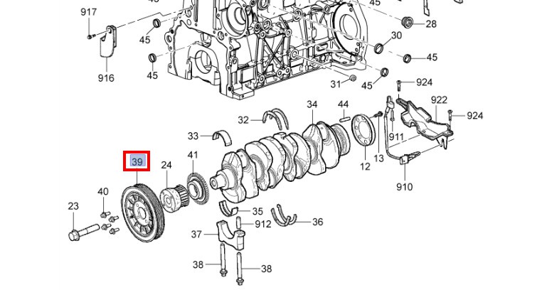 มู่เลย์ข้อเหวี่ยงหน้า โคโรลาโด ปี2012-2020