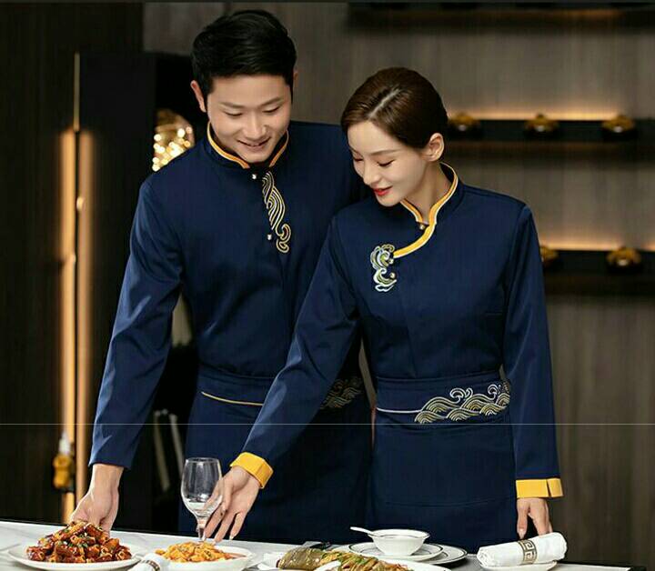 เสื้อพนักงานภัตตาคารจีน ร้านอาหารจีน ญี่ปุ่น