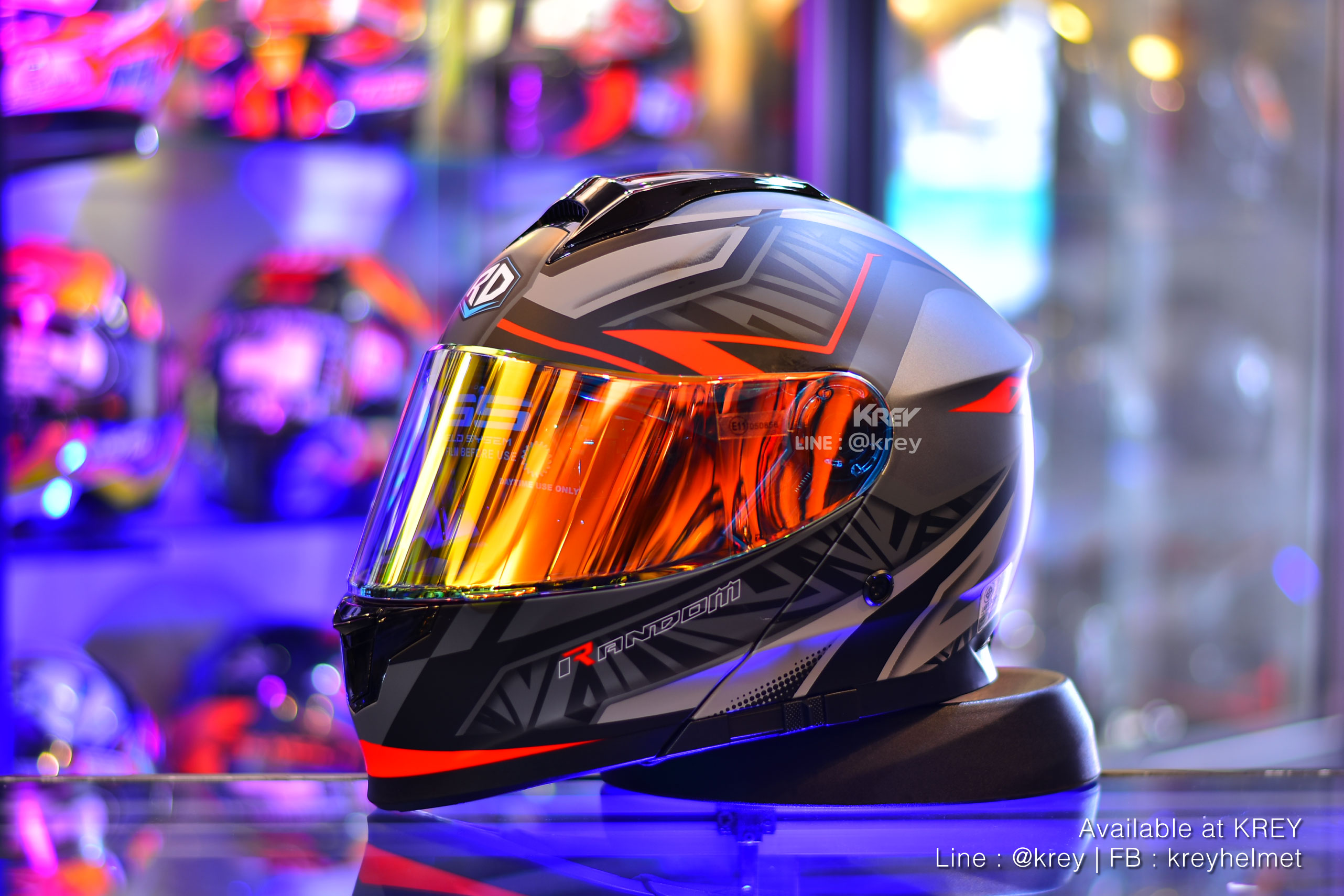 Random model MATRIX GREY RED MATT