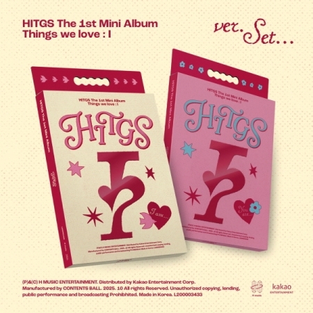 ( Pre-Order ) HITGS The 1st Mini Album [ Things we love : I ] ( Photobook ver ) Set 2 ver * มี Poster พับในกล่อง * วางจำหน่าย 10 / 10 / 2025