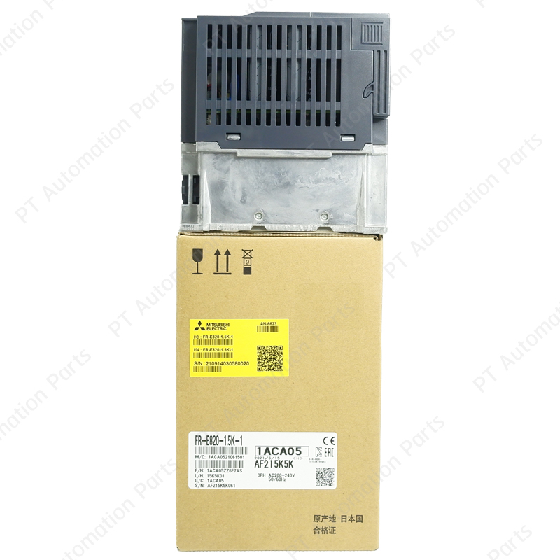 Mitsubishi FR-E820-1.5K-1 Inverter 1.5KW 2HP Input 3-Phase 200-240VAC Output 3-Phase 200-240VAC 0.2-590Hz E800 Series อินเวอร์เตอร์ มิตซูบิชิ เครื่องควบคุมความเร็วรอบมอเตอร์ สำหรับมอเตอร์ 2แรงม้า