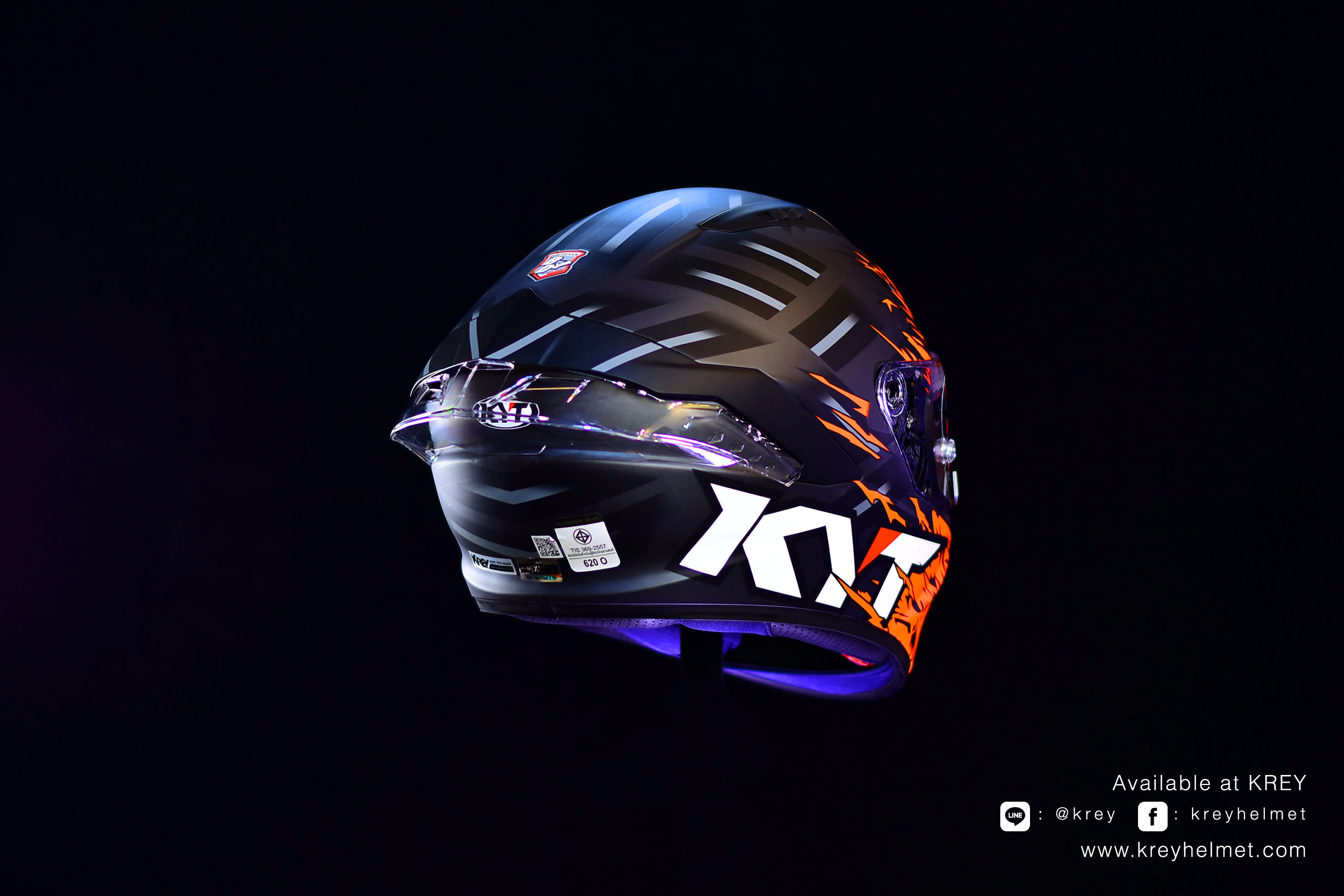 KYT model NFR Flaming Matt Grey/Red