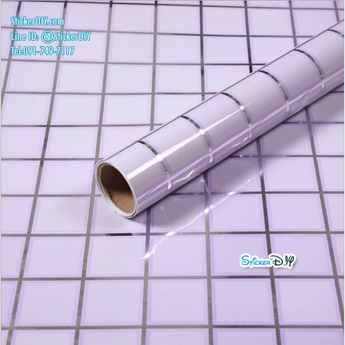Aluminium foil sticker สติ๊กเกอร์อเนกประสงค์ 3D AL004C(หน้ากว้าง60cm.xยาว2m.)