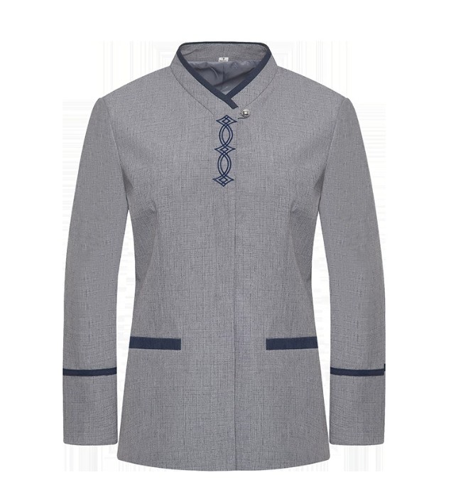 เสื้อแม่บ้านแขนยาว ชุดแม่บ้านทำความสะอาดห้องพัก ชุดแม่บ้านโรงแรม ชุดแม่บ้านโรงพยาบาล