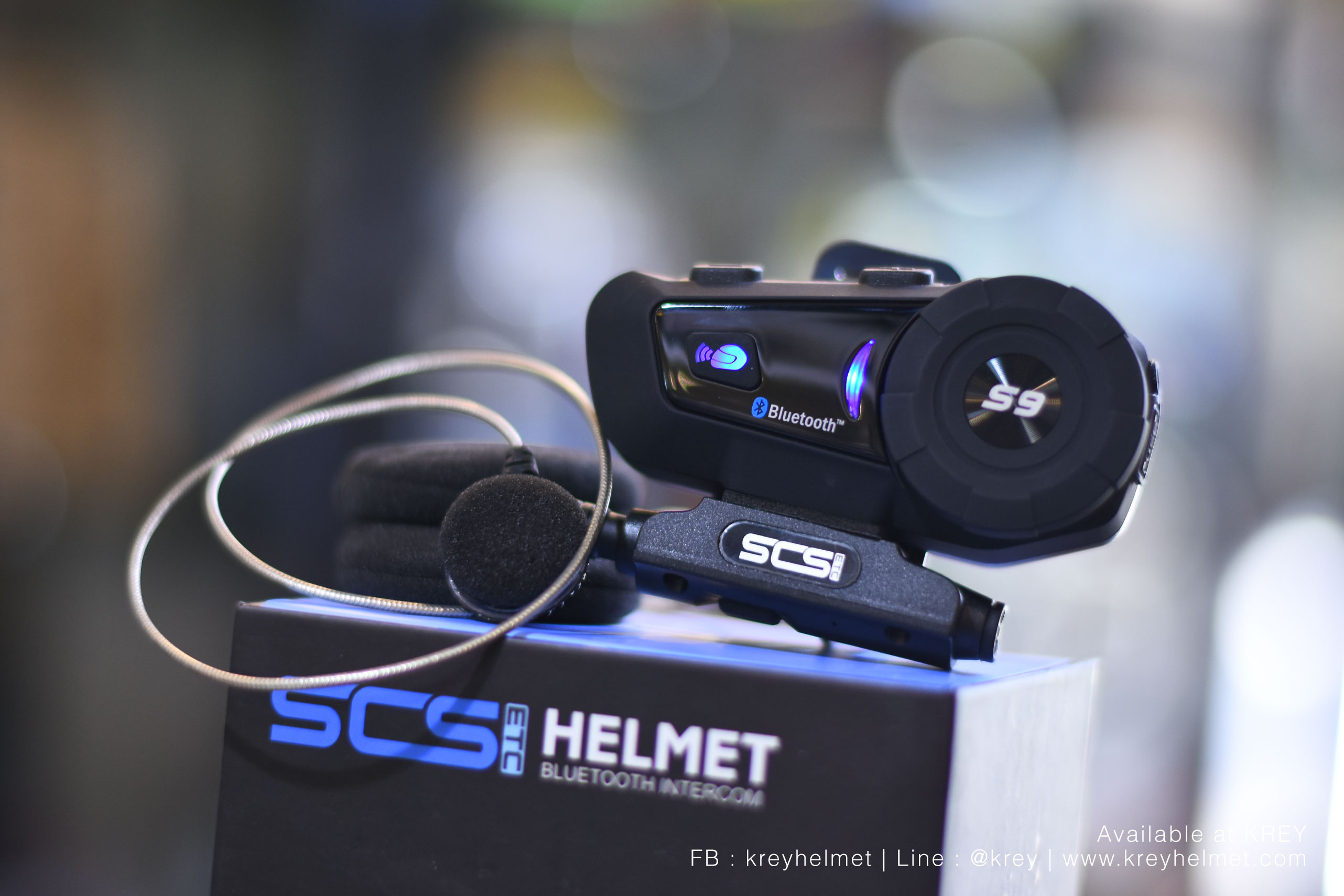 บูลทูธติดหมวก SCS Bluetooth model S9