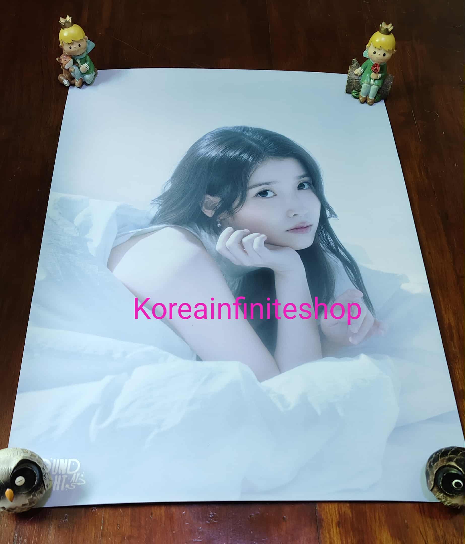 ( พร้อมส่ง ) Poster - IU Found AT Eight ( Blue ver ) ขนาด 420x594 mm ( ขนาดกลาง )