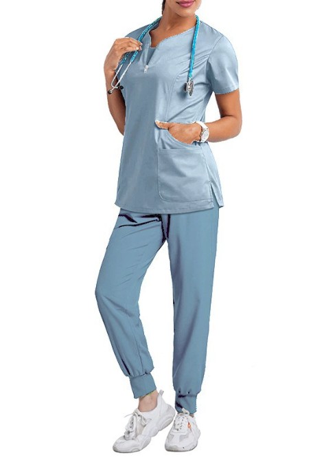 ชุดหมอผ่าตัดทันตแพทย์ ชุดพยาบาลโรงพยาบาลซักง่ายแห้งเร็ว ชุดทำงานคลินิก