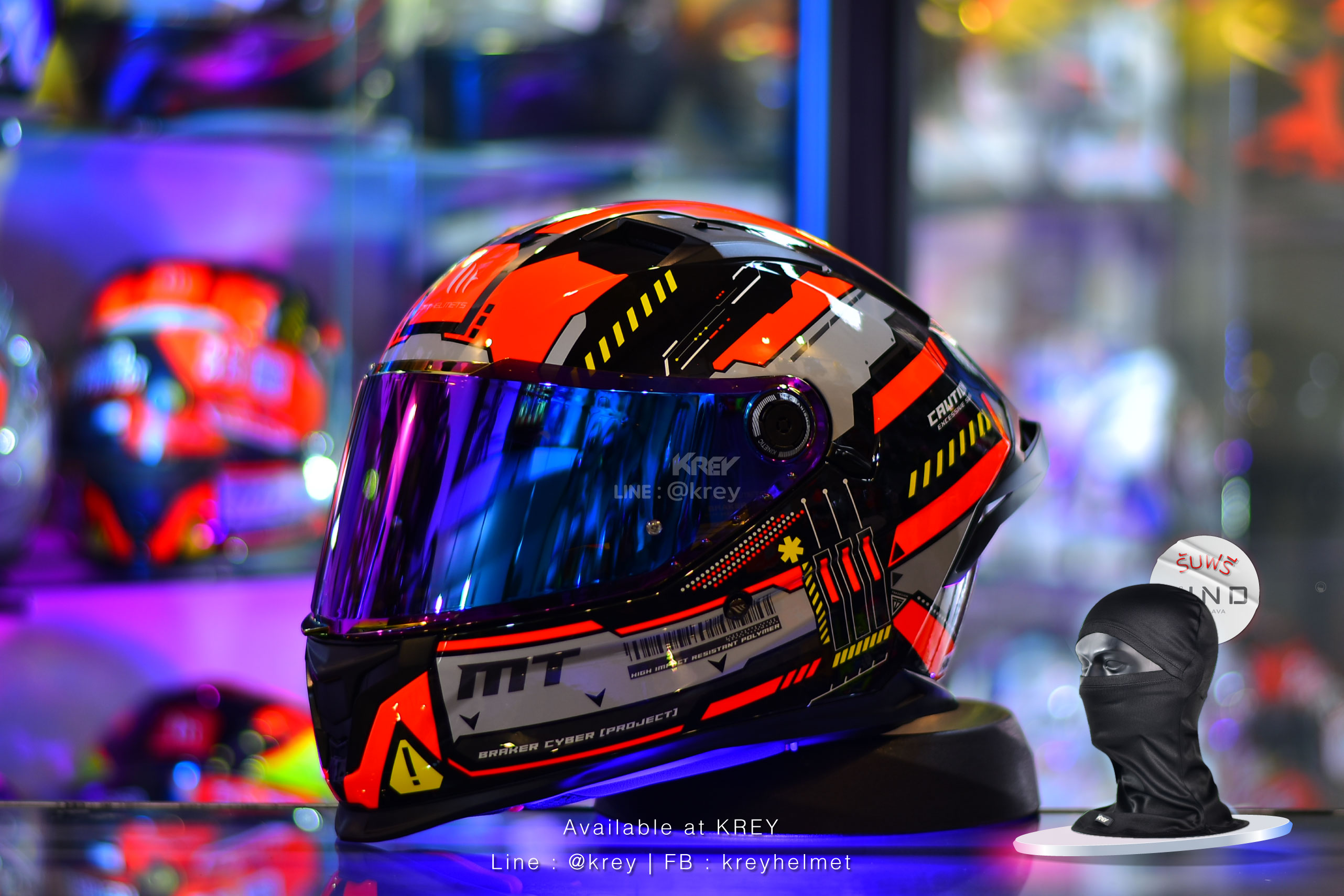 MT model BRAKER SV CYBER GLOSSY RED