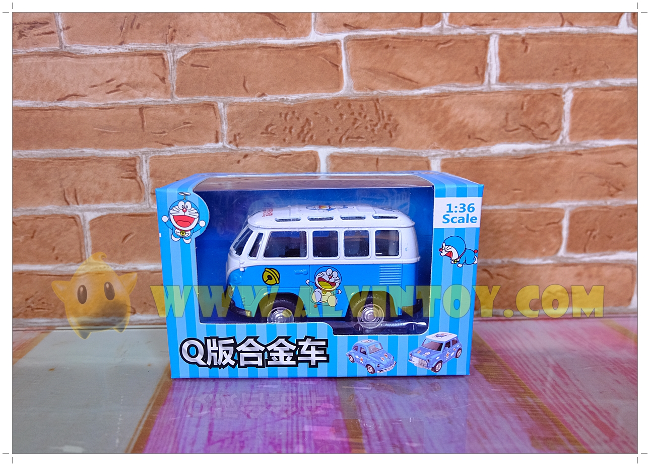 รถเหล็ก Doraemon - โดราเอม่อน มีเสียงมีไฟ Scale 1:36
