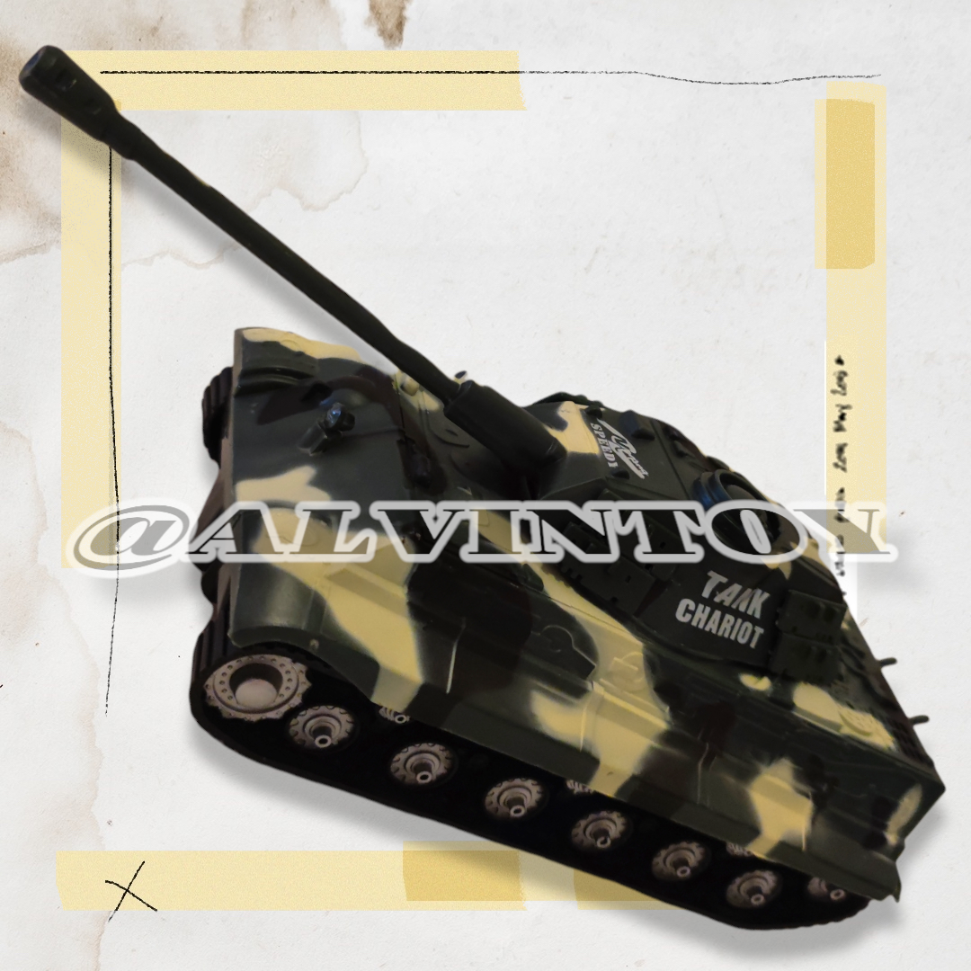 รถบังคับวิทยุพร้อมรีโมทไร้สาย Tanks - รถถัง มีเสียง มีไฟ