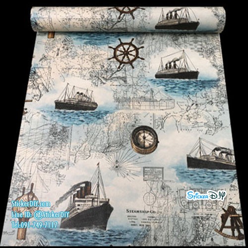 (หน้ากว้าง45cm.xยาว10m.)Wallpaper sticker วอลเปเปอร์แบบกาวในตัว WP880