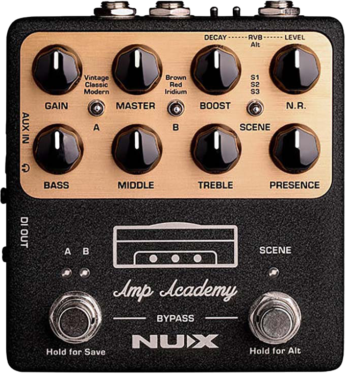 NUX NGS-6 Amp Academy *ของแท้รับประกันศูนย์* STOMP-BOX AMP MODELER, 48kHz/32bit,6 แอมป์, IR, ฟรี!!Y Patch Cable
