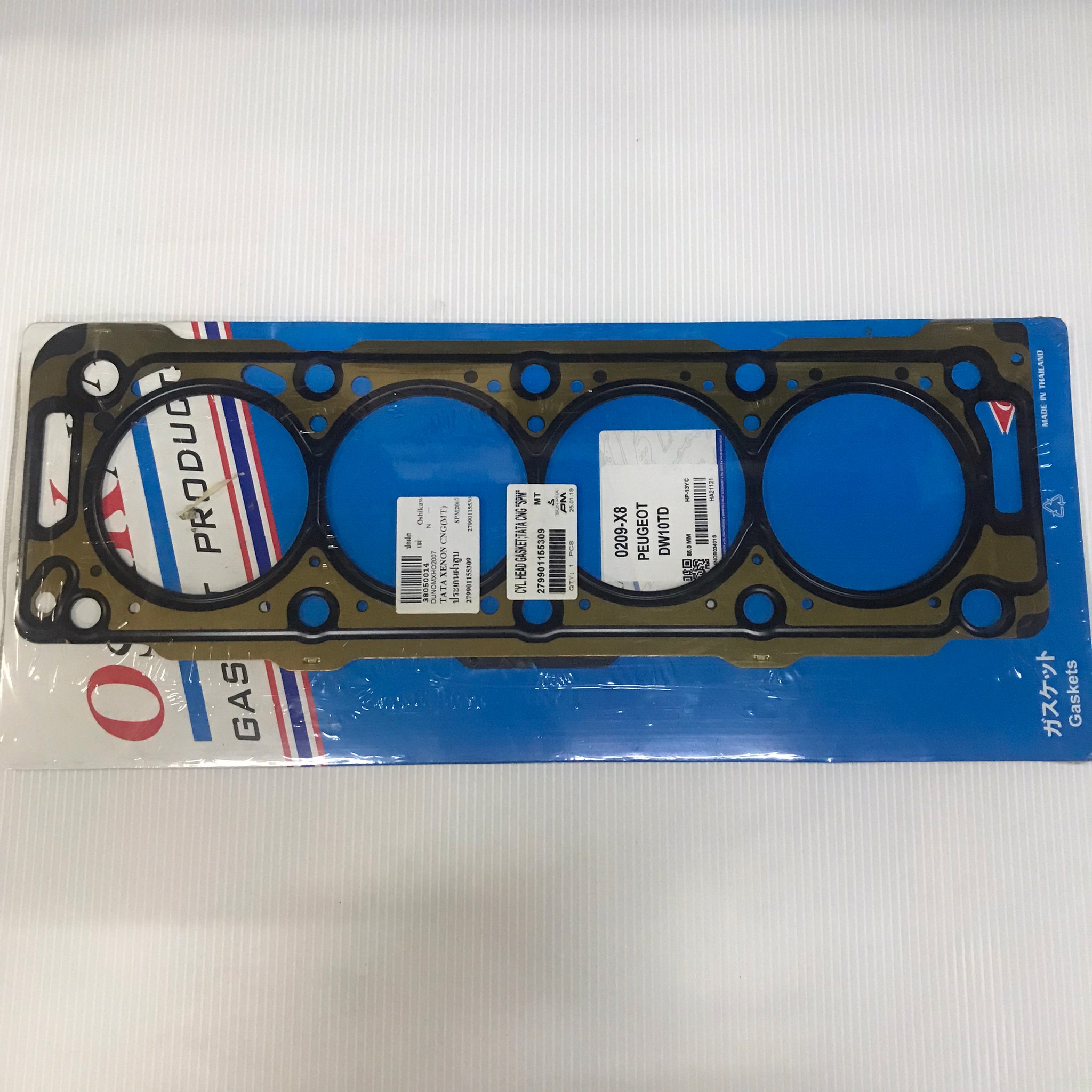 (ประกัน 1 เดือน) ประเก็นฝาสูบ TATA XENON / CNG เกียร์ธรรมดา ทาทา 279901155309 / 0209-X8 (แบบเหล็ก) Oshikawa