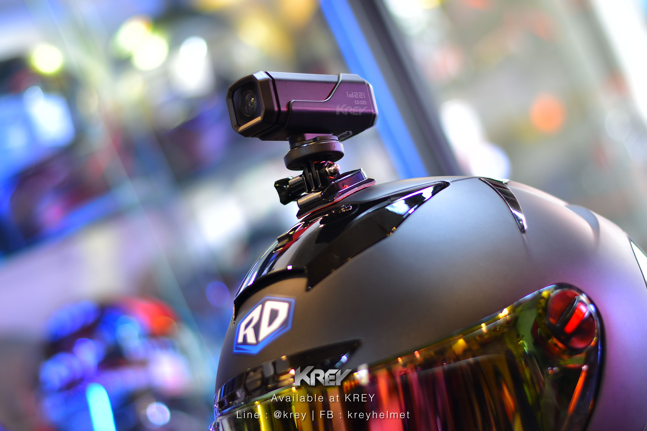 กล้องติดหมวก/รถ id221 รุ่น ACTION C5 Pro