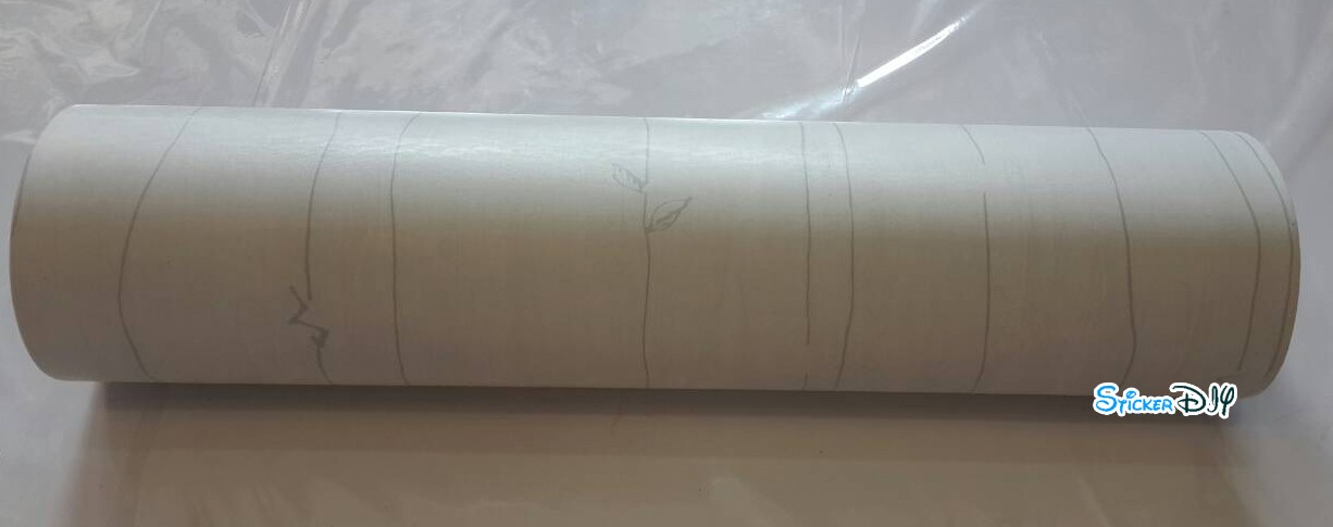 (หน้ากว้าง45cm.xยาว10m.)Wallpaper sticker วอลเปเปอร์แบบกาวในตัว ลายไม้เรียบ WP1132-3