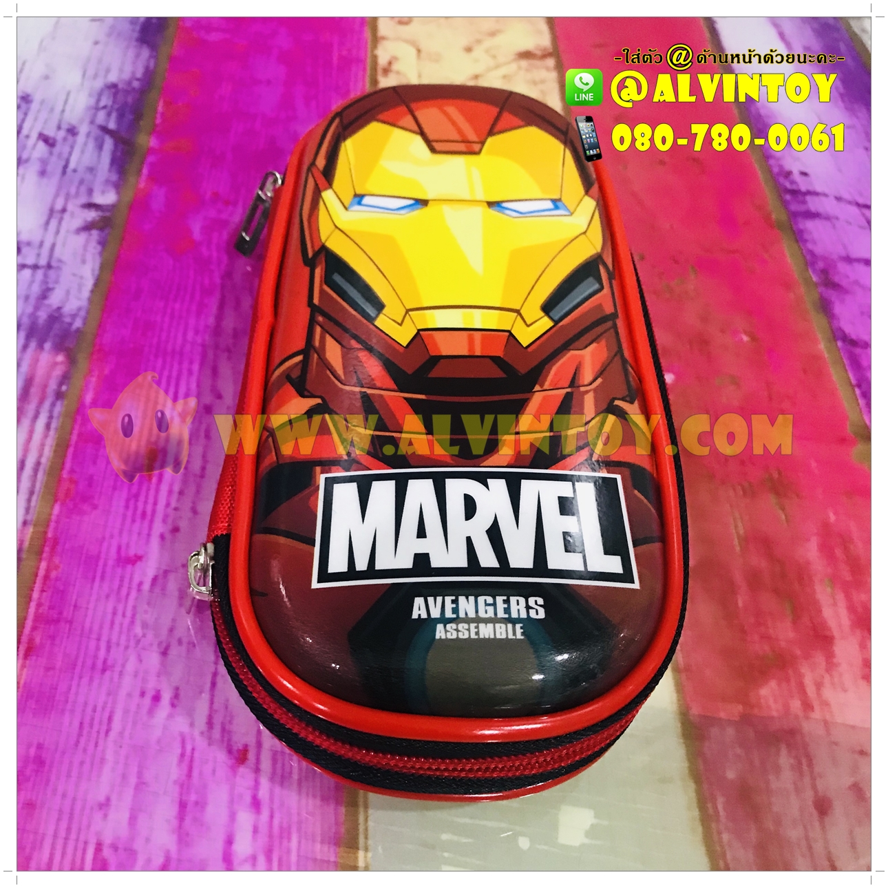 กระเป๋าดินสอซิปรอบ ไอรอนแมน ไซด์ M