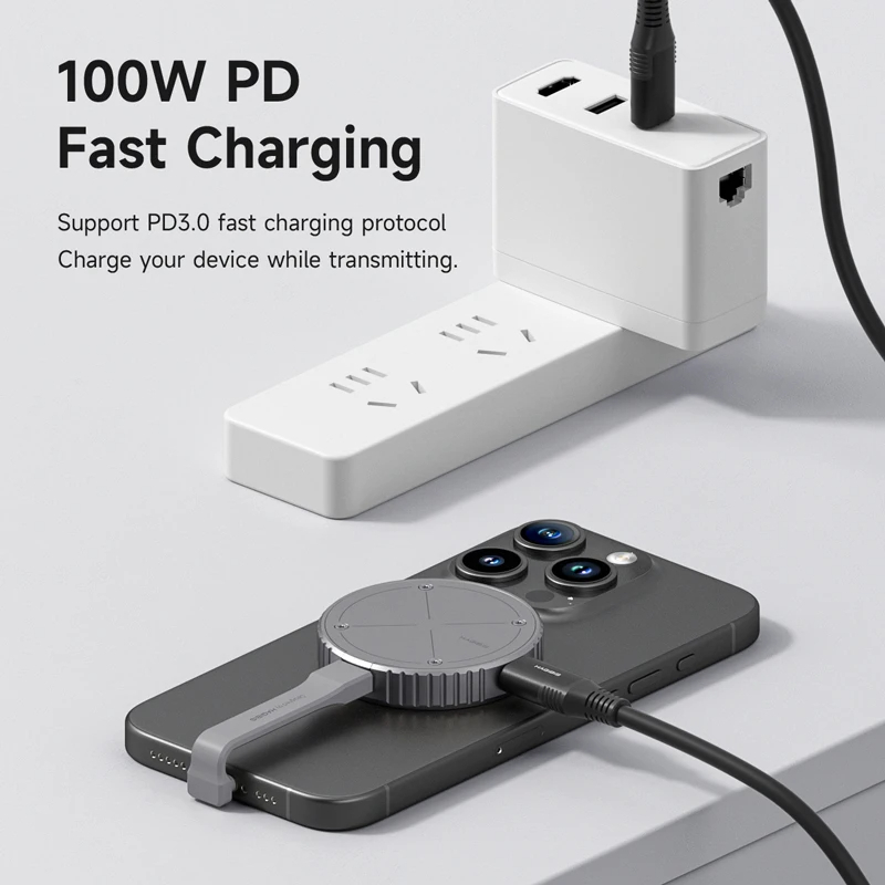 Hagibis iPhone15 Pro Max Macsafe Magnetic M.2 2230 NVMe SSD Enclosure with USB C 3.2 Gen2 Type-C 10Gbps