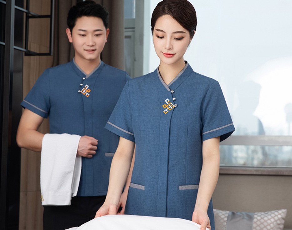 เสื้อแม่บ้าน ชุดแม่บ้าน เสื้อพนักงานทำความสะอาดห้องพักโรงแรม ชุดพนักงานทำความสะอาดโรงแรม