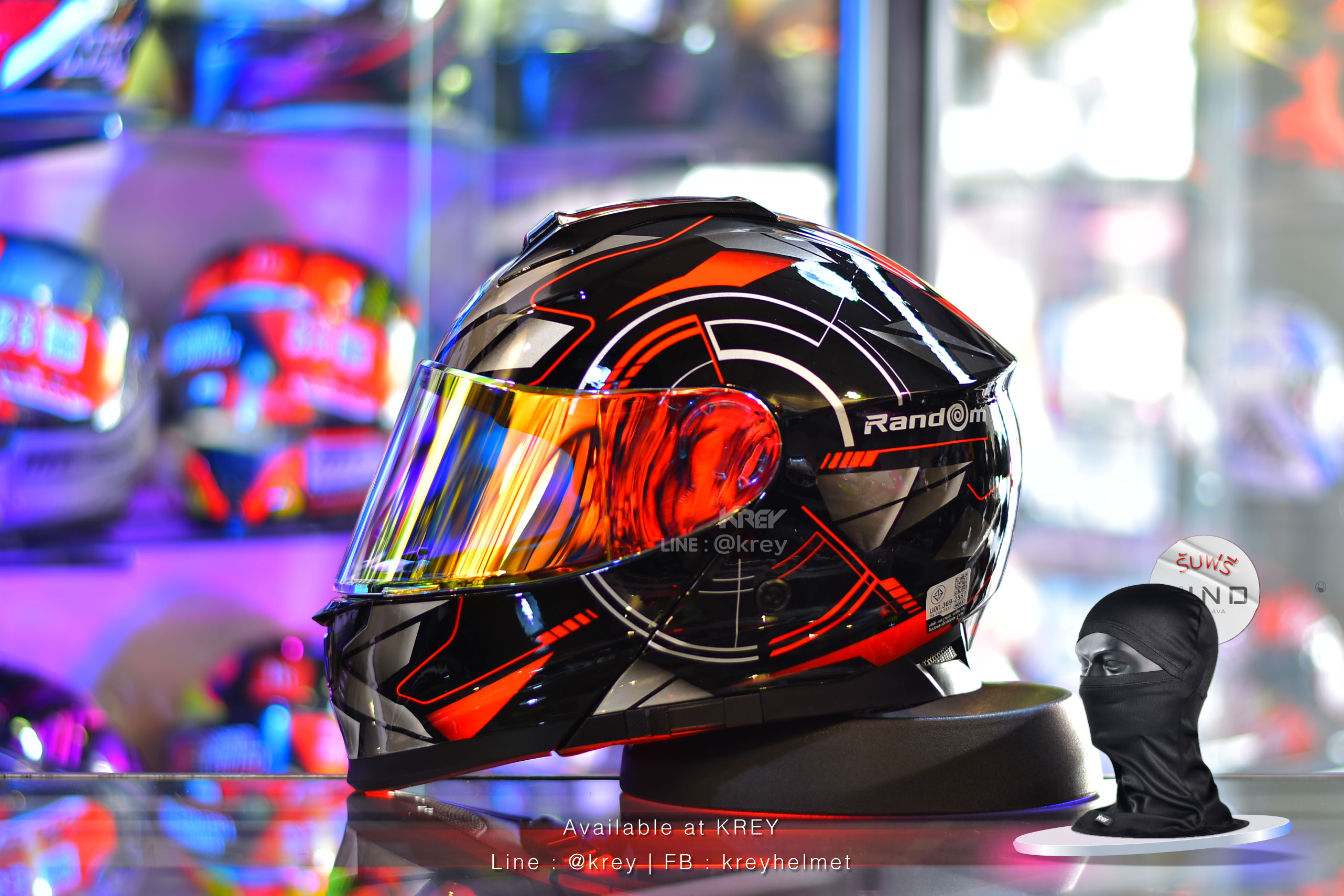 Random model MATRIX BLACK RED