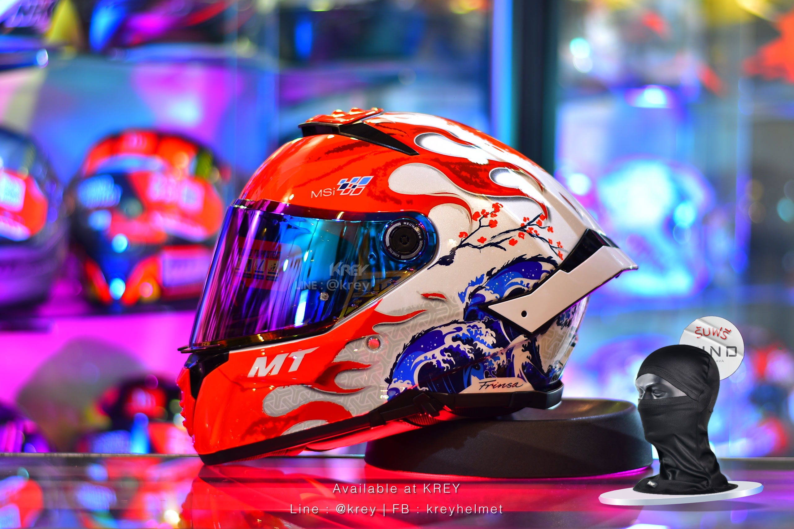 MT model THUNDER 4 SV YAMANAKA JAPAN GLASS WHITE RED