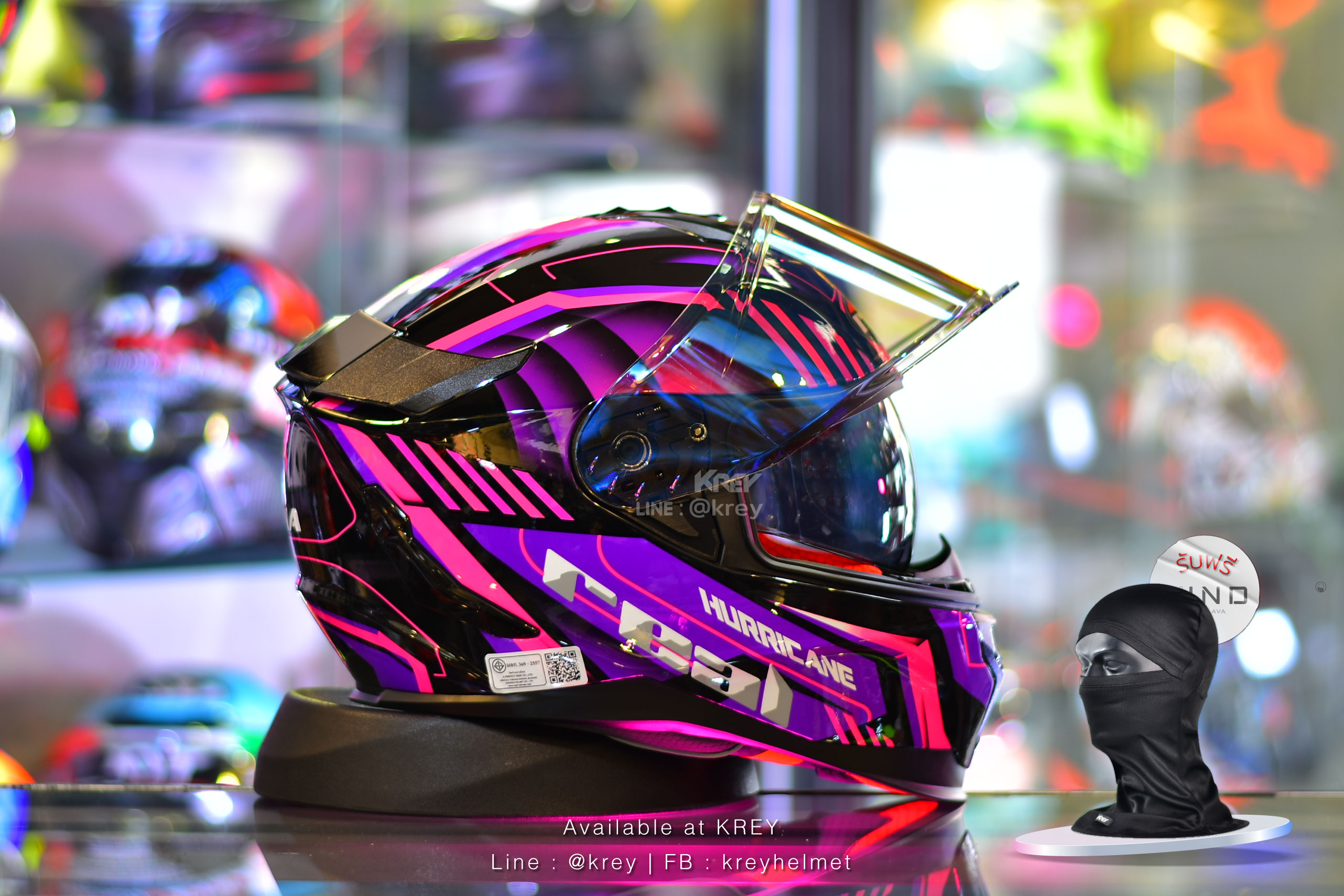 Real model Hurricane Kona Black Pink