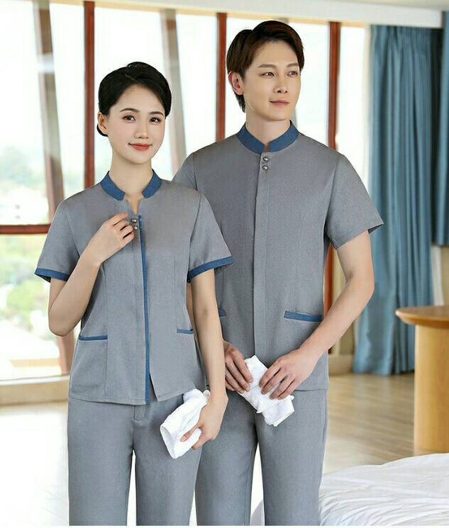 ชุดแม่บ้าน ชุดพนักงานทำความสะอาด โรงแรม รีสอร์ท