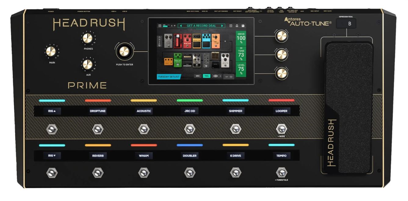 HeadRush Prime *ของแท้รับประกัน 1ปี* Multi-FX Guitar / Vocal, Wi-Fi, Bluetooth, Audio Interface, Looper, IR, Amp Capture