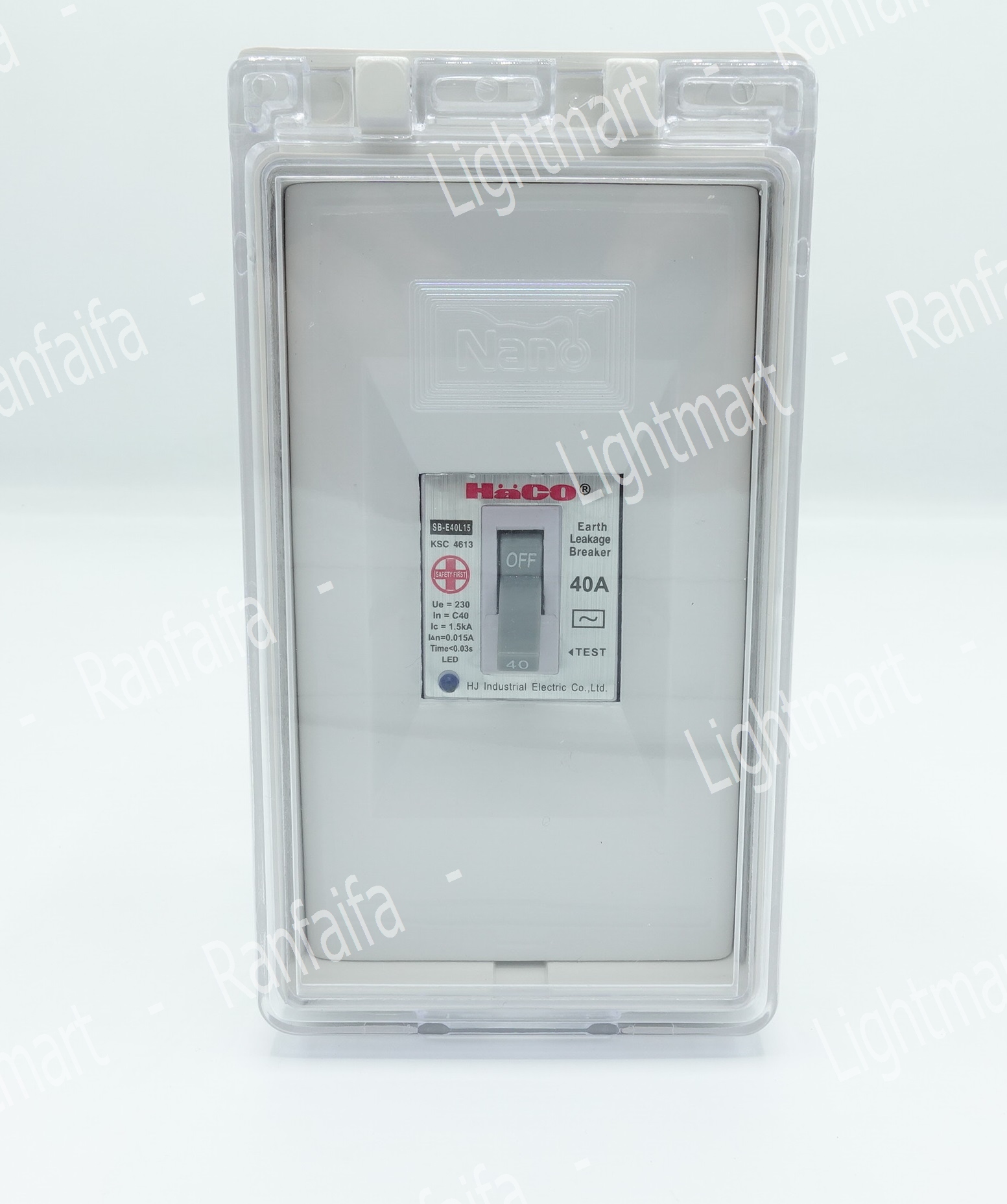 กล่องลอยกันน้ำ (ฝาใส) แนวตั้ง NANO