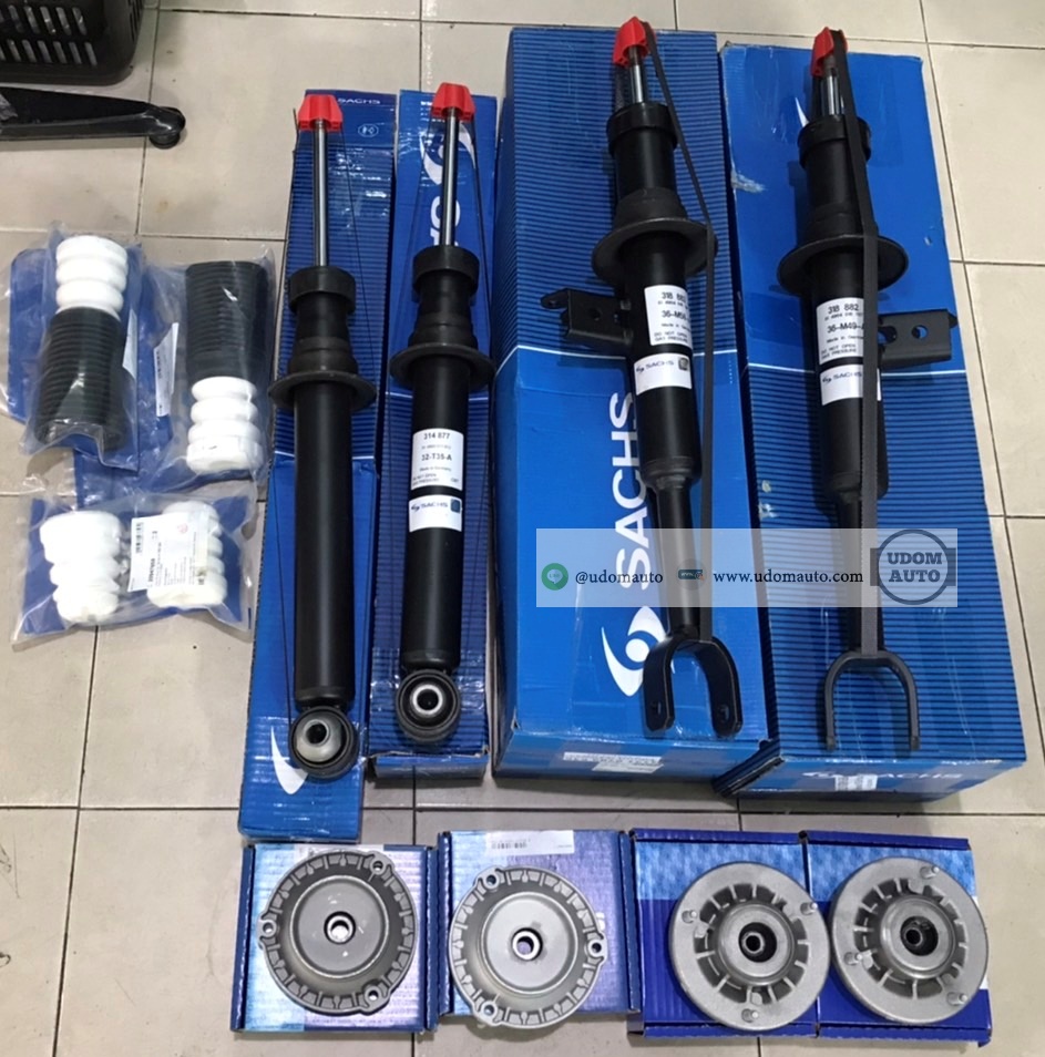 ชุดเปลี่ยนโช๊คอัพหน้า-หลัง (ครบชุด), ยางเบ้า,กันกระแทก BMW F10 525d, 520i,520d / SACH,SWAG