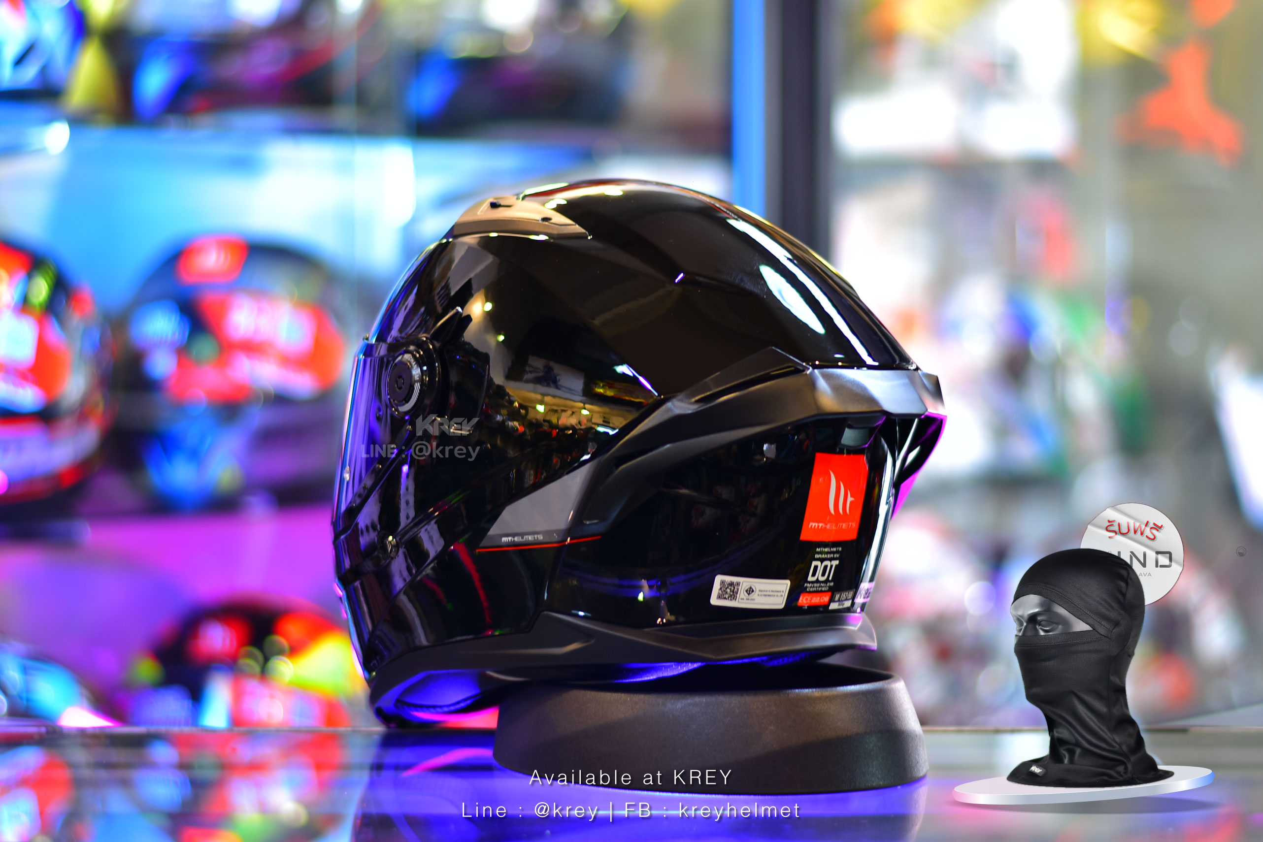 MT model BRAKER SV SOLID GLOSSY BLACK