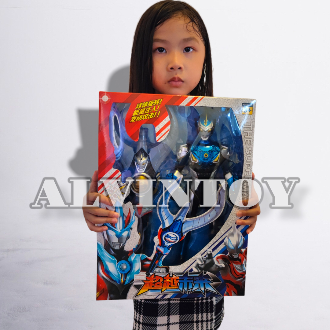 โมเดล Ultraman - อุลตร้าแมน ขนาดความสูง 32 ซม. มีกล่อง พร้อมอาวุธ มีเสียง มีไฟ