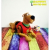 ตุ๊กตาหมา Scooby Doo - สคูบี้ดู ท่าหมอบ ใส่เสื้อ 38 cm.
