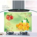 Aluminium Foil Sticker สติ๊กเกอร์อลูมิเนียม Orange Tomato (กว้าง90cm.xสูง60cm.)