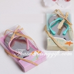 ที่เปิดขวด รองเท้าคีบ Slipper แพ็คกล่องผูกโบว์ พร้อมป้ายชื่อ